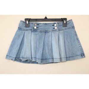 Duchesse Womens Juniors Y2K Denim Micro Mini Skirt 5